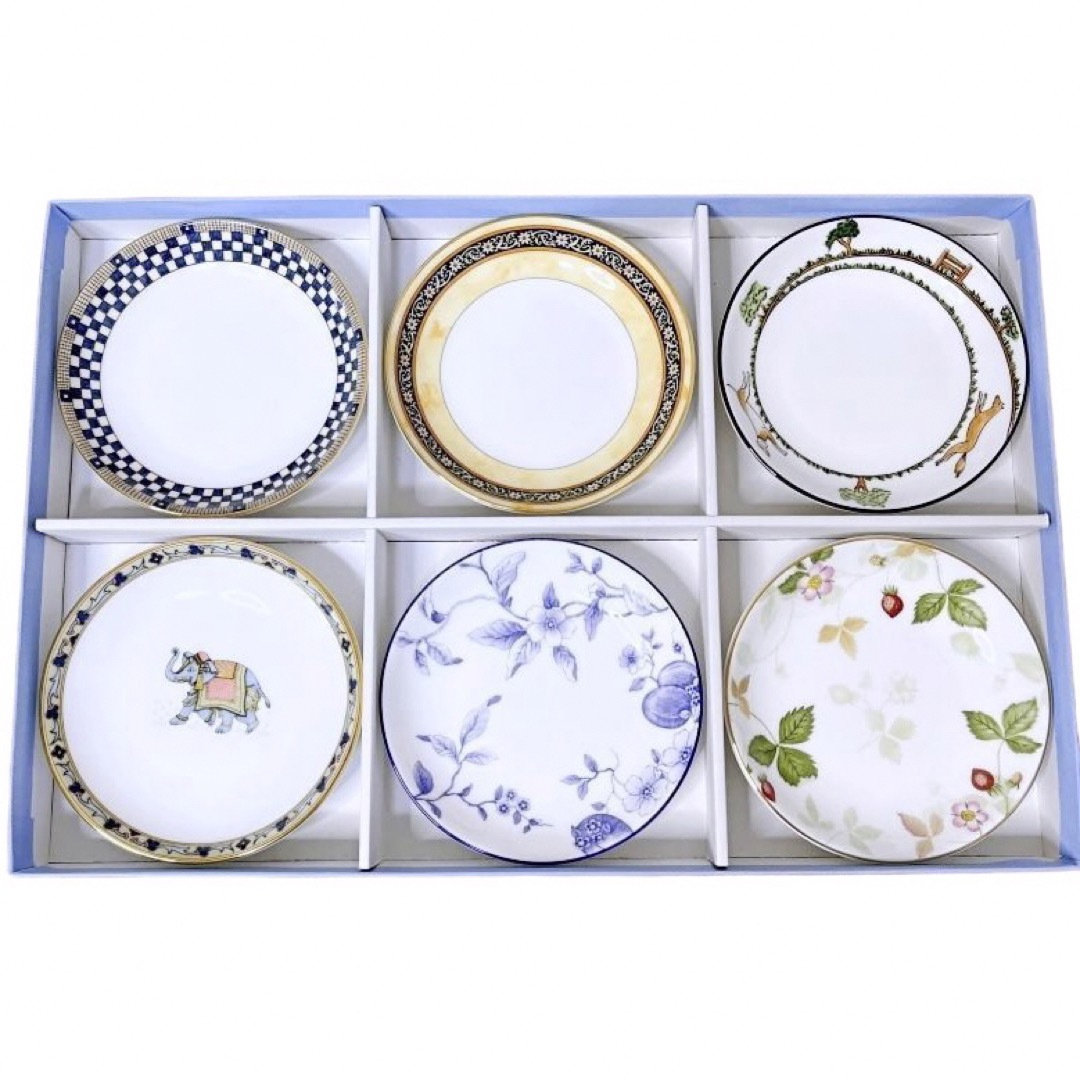 WEDGWOOD(ウェッジウッド)の新品☆廃盤希少 ウェッジウッド プチトレイ 6枚アソートセット エンタメ/ホビーの美術品/アンティーク(陶芸)の商品写真