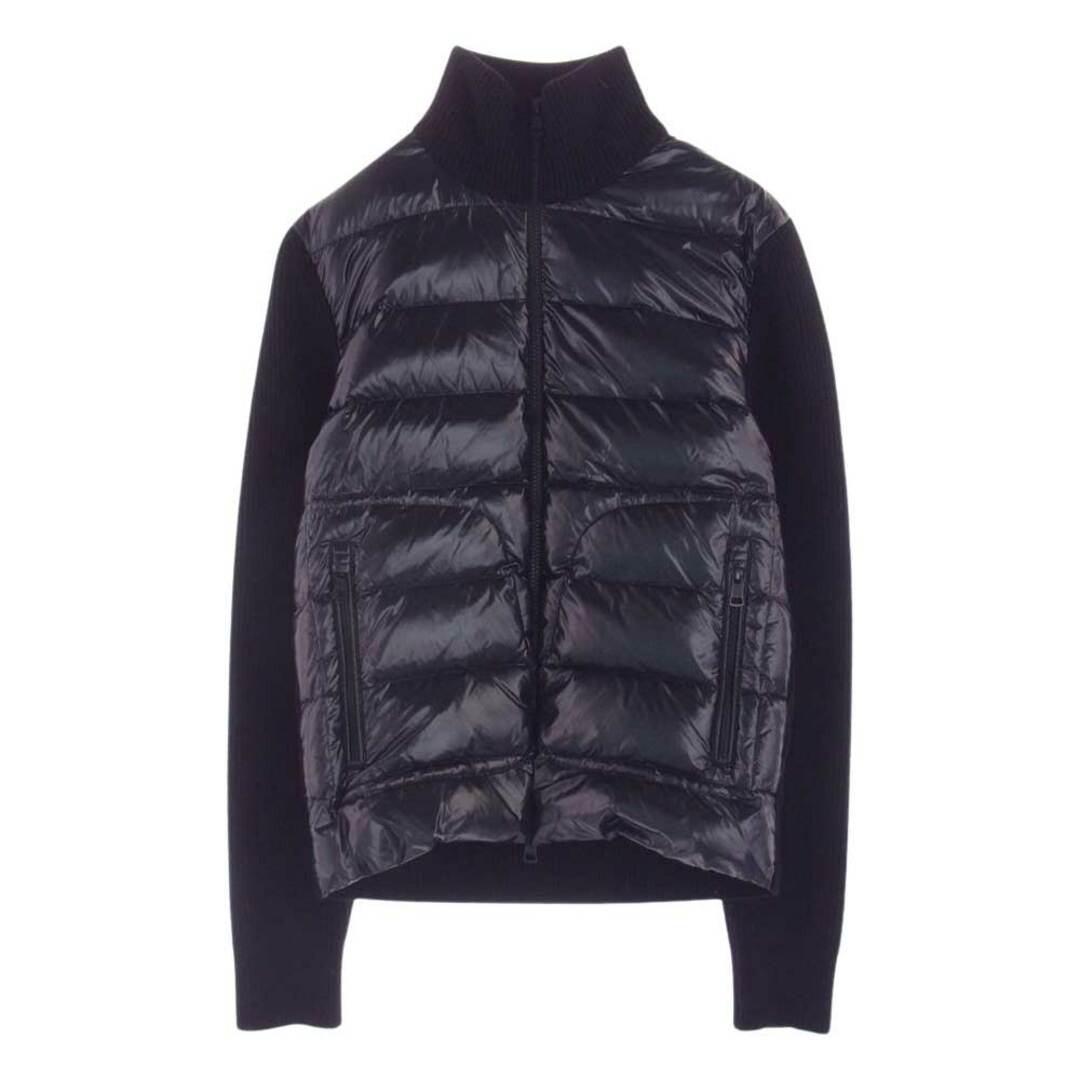 MONCLER モンクレール ダウンジャケット D20919416600 9699Z MAGLIONE TRICOT CARDIGAN ダウンカーディガン ニット切替 ライトダウンジャケット ブラック系 S