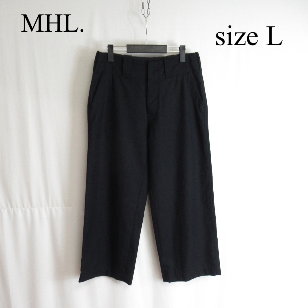 MHL. ワイド スラックス ウール パンツ Lサイズ アングローバル ボトムス