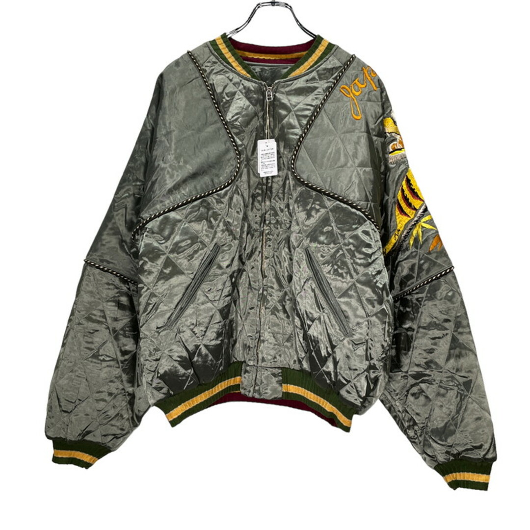 KAPITAL SHAM BOMBER レーヨンサテンキルティング シャムボマーJKT（タイガー）Size XL 希少 未使用 カーキ スカジャン