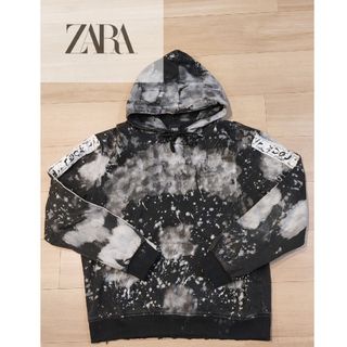 ザラ(ZARA)の《値下げ中》《２４時間以内に発送》ZARA　プルオーバー　パーカー　ダイダイ柄(パーカー)