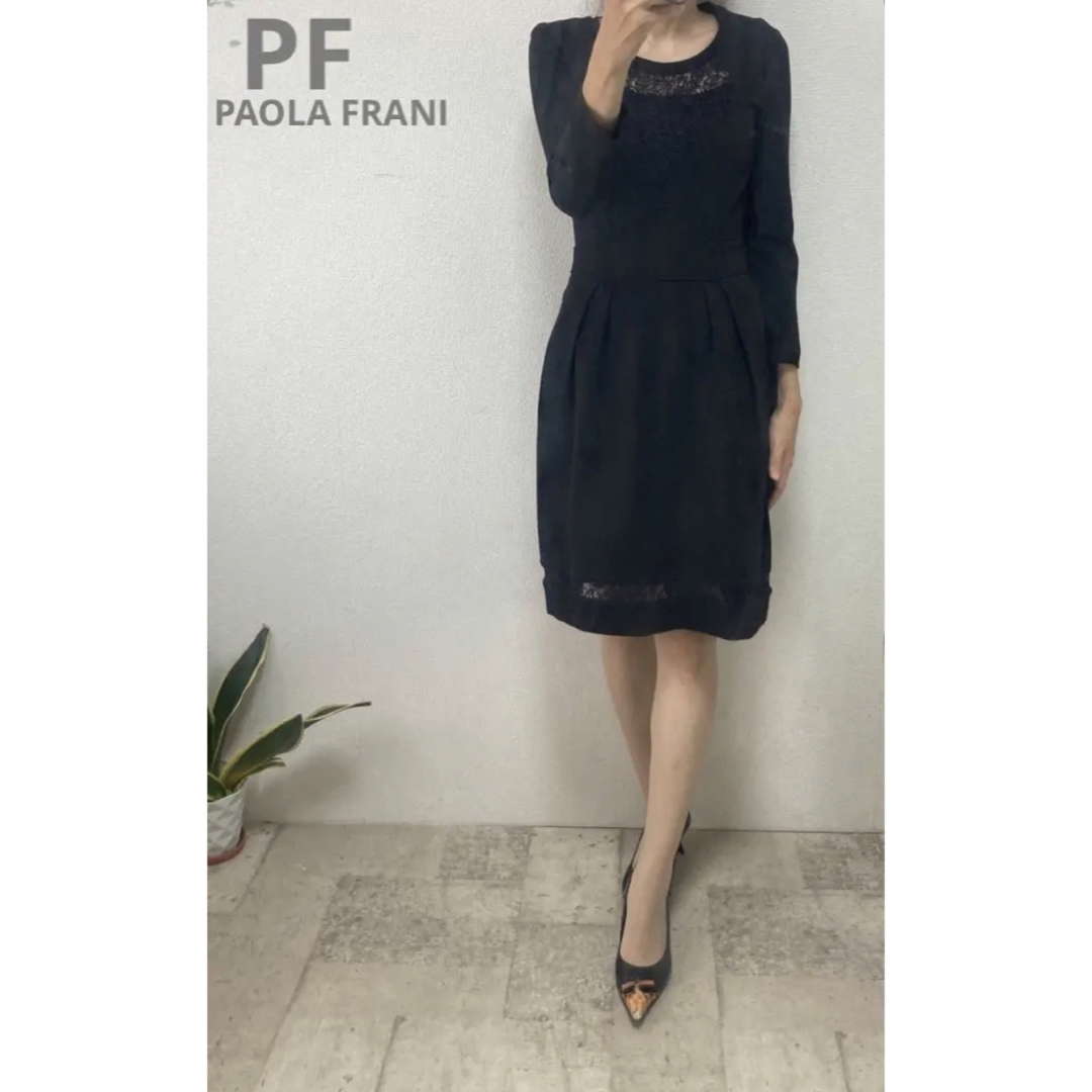 匿名配送】定価94.500円✨PAOLA FRANI ドレス ワンピース✨ - ひざ丈