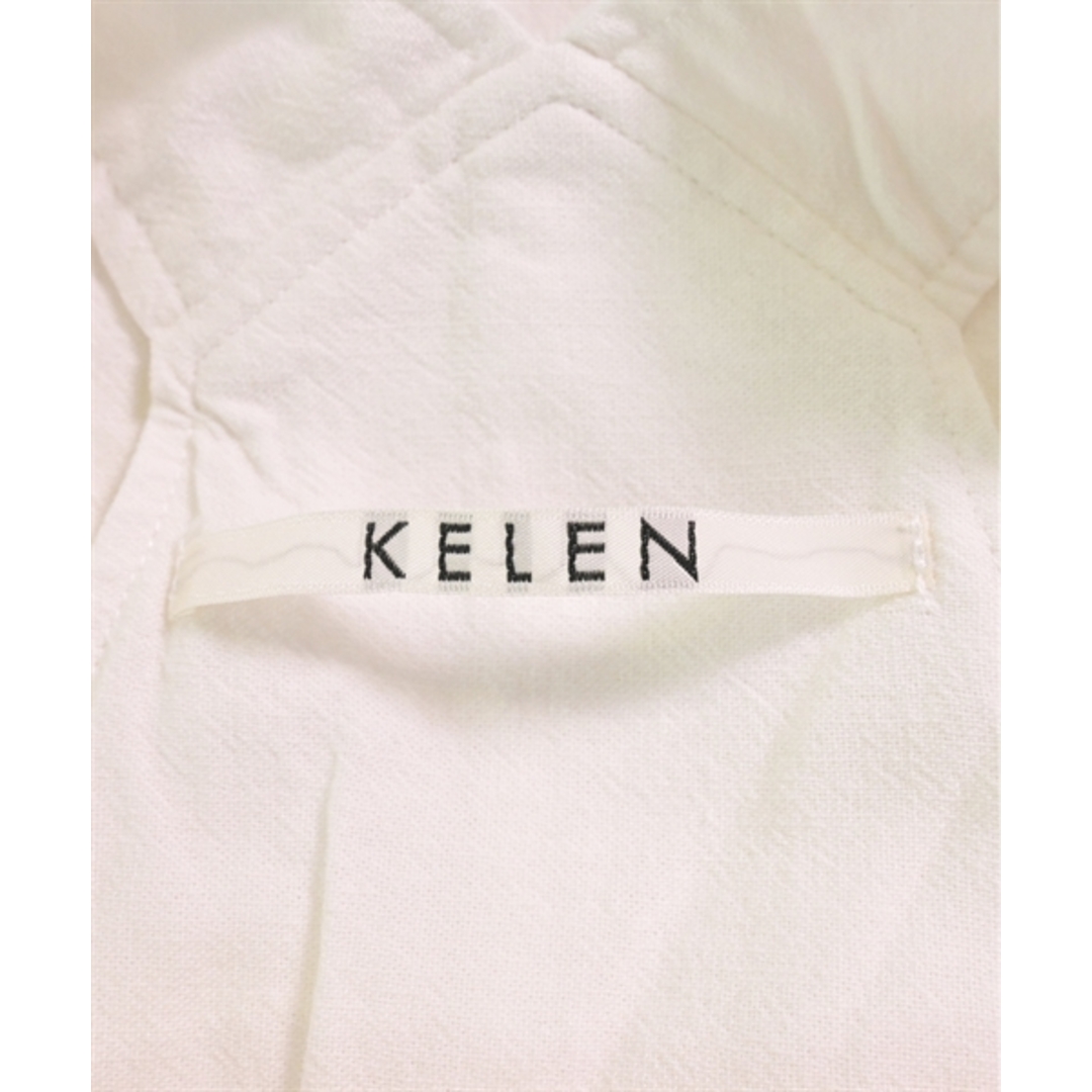 KELEN(ケレン)のKelen ケレン オールインワン/サロペット M 白 【古着】【中古】 レディースのパンツ(サロペット/オーバーオール)の商品写真