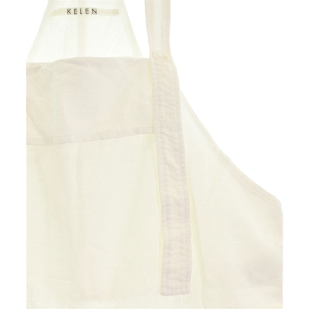 KELEN(ケレン)のKelen ケレン オールインワン/サロペット M 白 【古着】【中古】 レディースのパンツ(サロペット/オーバーオール)の商品写真