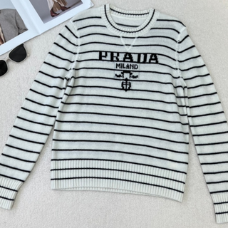 PRADA - 極美品☆正規品 PRADA プラダ リボン付き モヘア 長袖 ニット ...