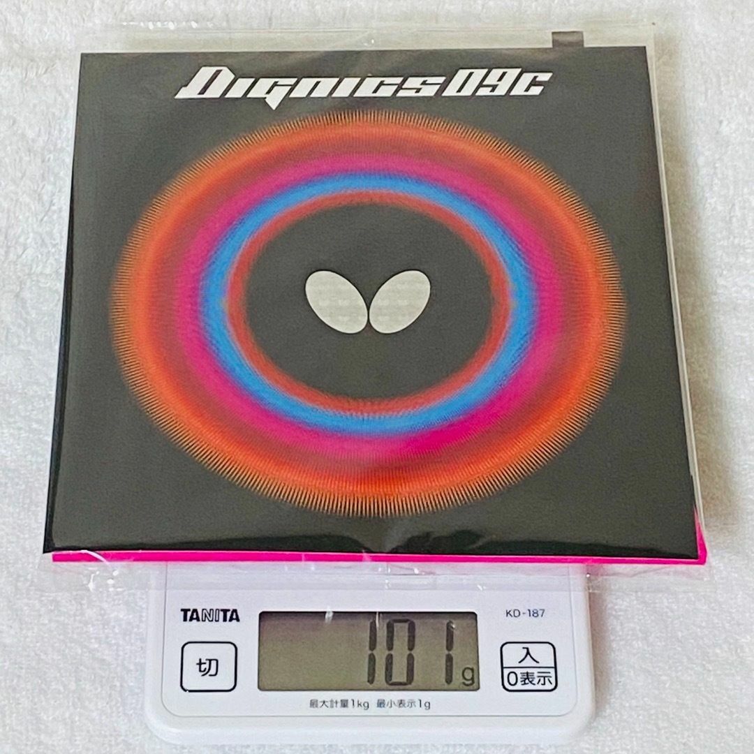 BUTTERFLY - ディグニクス09C 黒 特厚2.1mm 101g 新品・未開封 卓球 ... 卓球ラバー ディグニクス09C 黒 特厚