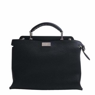 フェンディ(FENDI)の【中古】FENDI フェンディ セレリア レザー ピーカブー エッセンシャルミニ 2WAY ハンドバッグ 7VA506 ブラック by(その他)