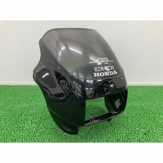 CBR400RR アッパーカウル 黒M/銀 64219-MV4-0000 ホンダ 純正  バイク 部品 NC29 修復素材に 割れ欠け無し 車検 Genuine:22207114