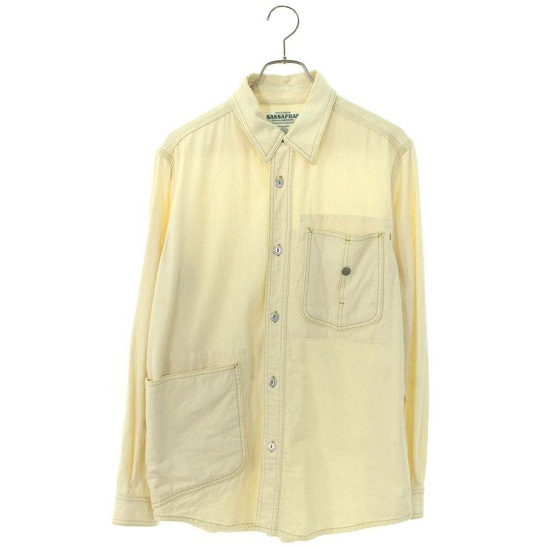 メンズササフラス  DIGGIN SHIRT サイドポケット長袖シャツ メンズ M