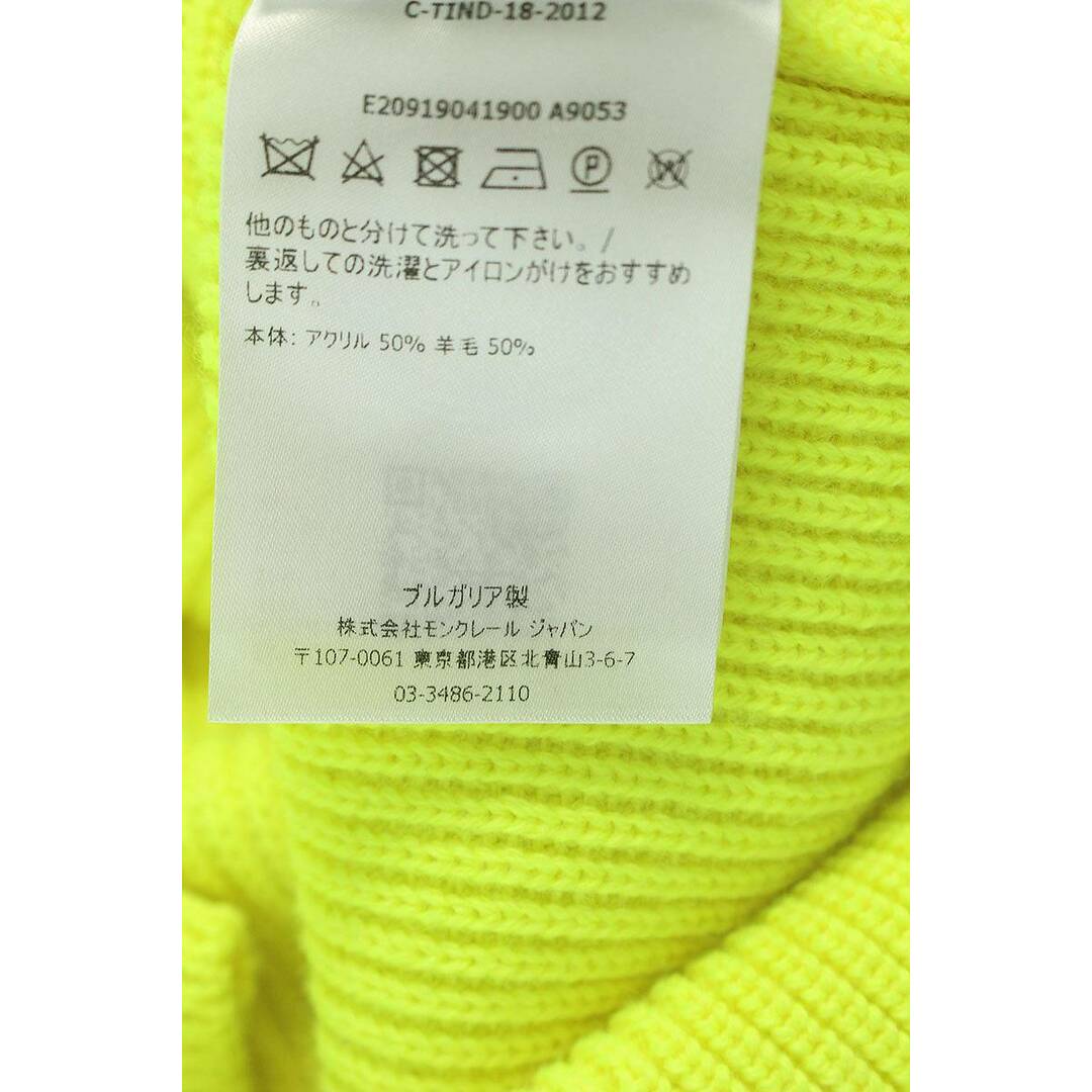 モンクレール MAGLIONE TRICOT GIROCOLLO ロゴワッペン付きニット メンズ L