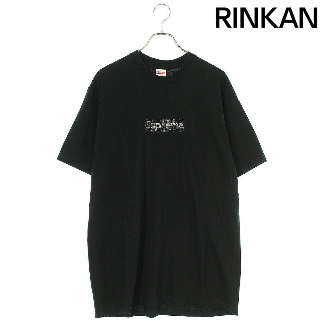 シュプリーム ×スワロフスキー SWAROVSKI  19SS  Swarovski Box Logo Tee スワロフスキーボックスロゴTシャツ メンズ L