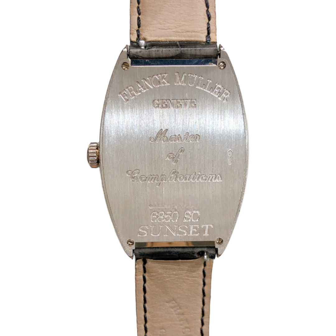 フランク・ミュラー FRANCK MULLER トノウカーベックス サンセット 6850 SC SUNSET K18ホワイトゴールド メンズ 腕時計