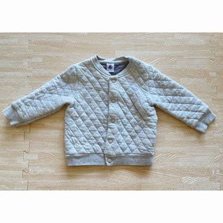 プチバトー(PETIT BATEAU)のプチバトー　キルティングカーディガン(カーディガン/ボレロ)