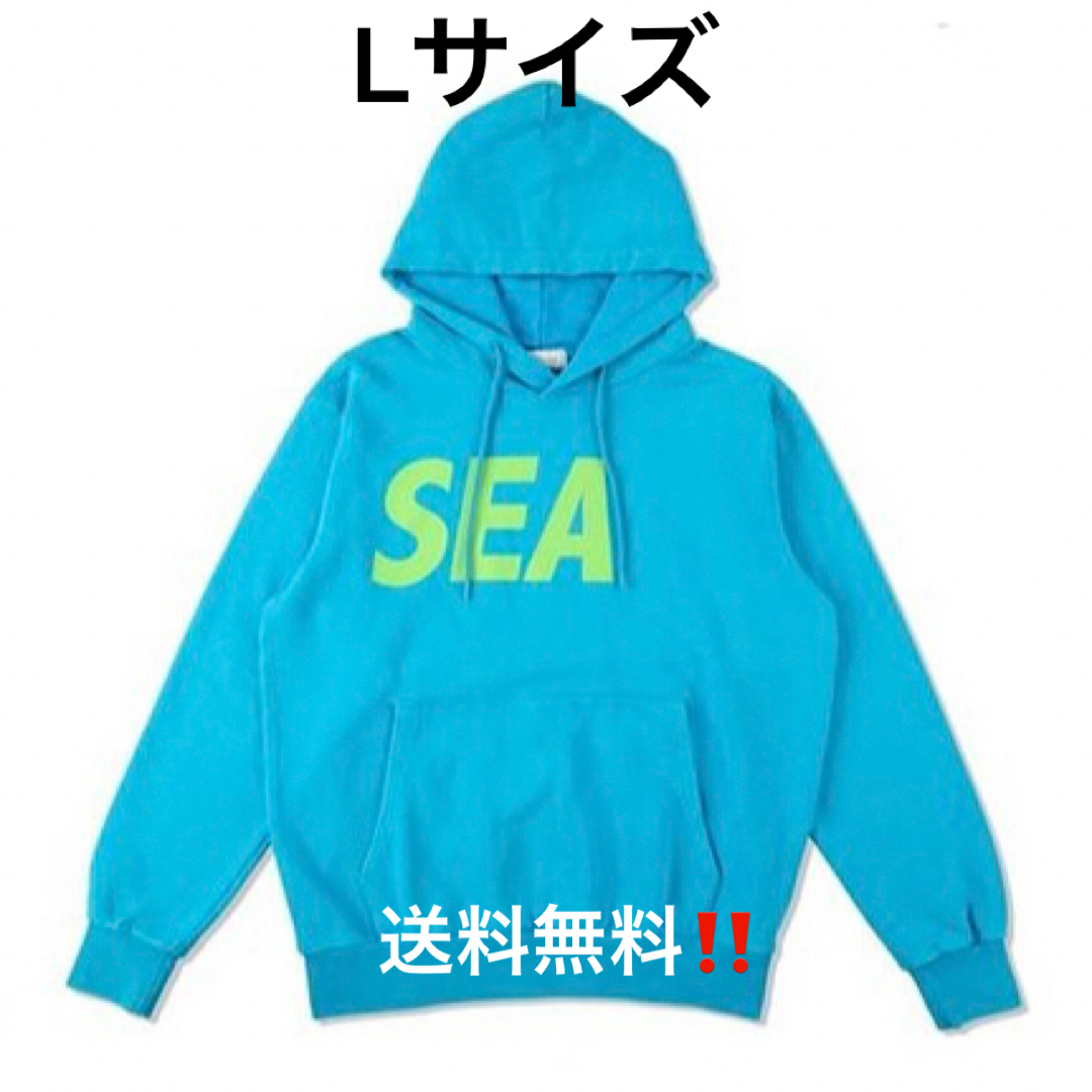 肩幅55cmウィンダンシーWINDANDSEA定番ロゴパーカー緑L