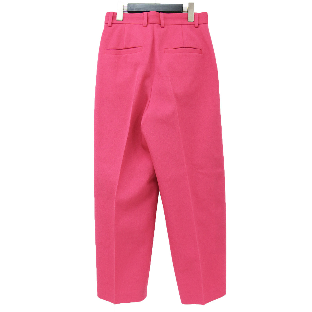 6 ROKU BEAUTY&YOUTH ロク ビューティアンドユース ユナイテッドアローズ パンツ サイズ:34(XS) ピンク ボトムス ズボン テーパード タック ハイウエスト ツイル ウール KARSEY PANTS 日本製 ブランド 【レディース】【中古】