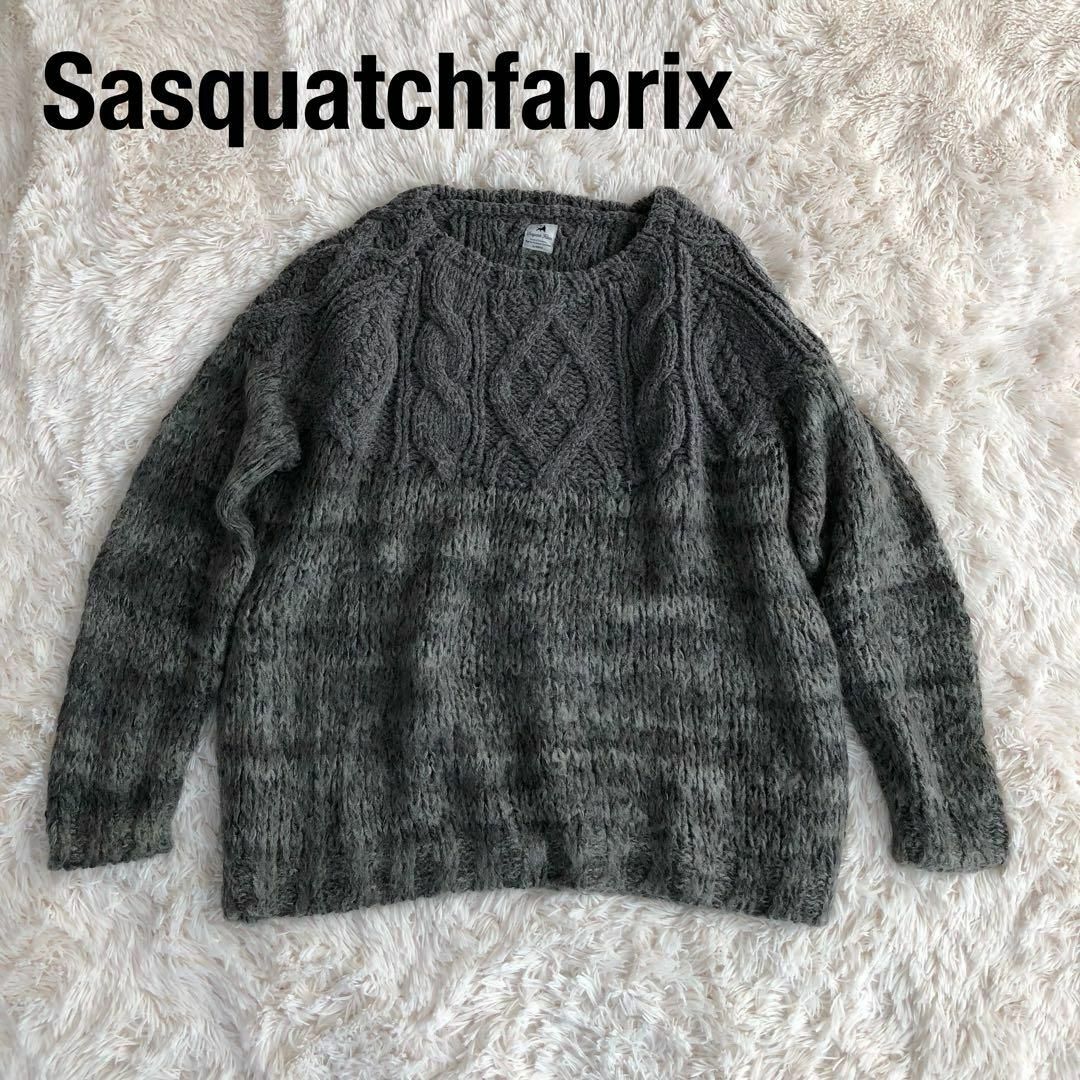 Sasquatchfabrixサスクワァッチファブリックスモヘア混ニットセーター