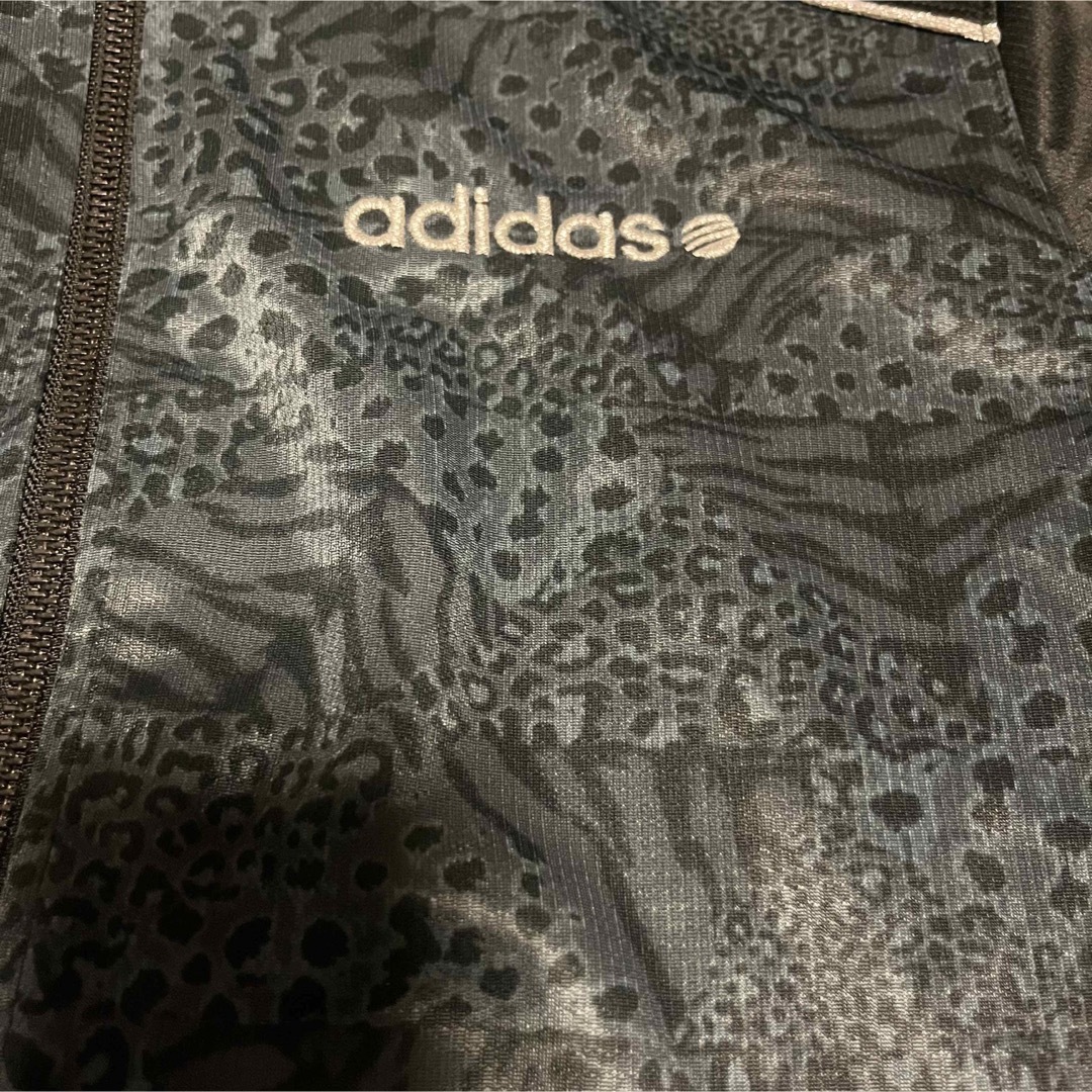 adidas ジャージ 上下セット セットアップ ヒョウ柄 ブラック メンズM