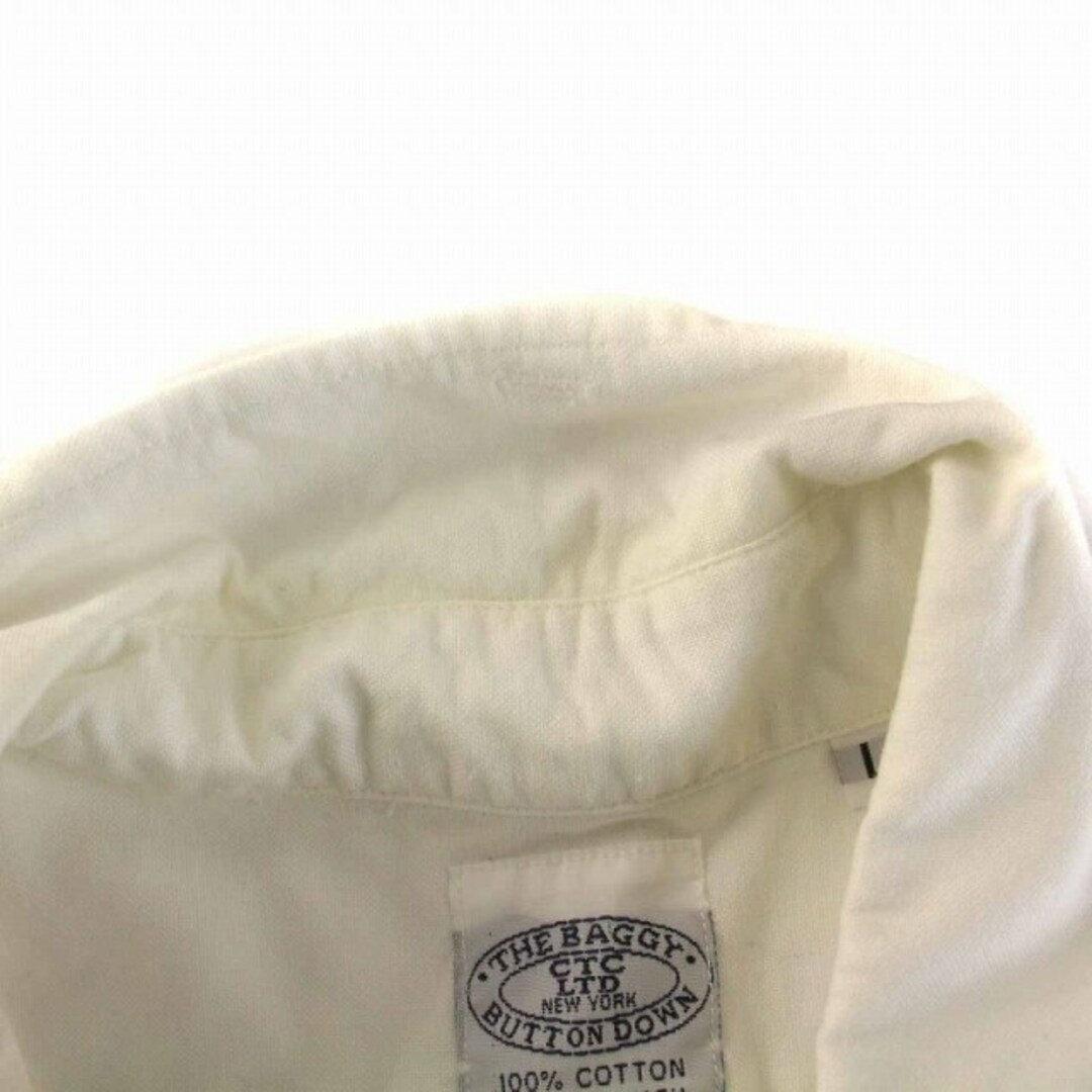 THE BAGGY プルオーバー ボタンダウンシャツ コットン 半袖 L 白 5