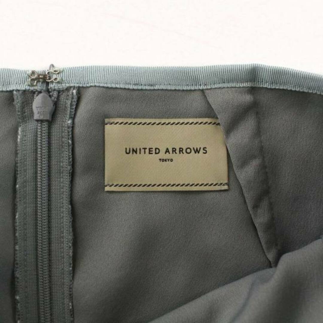 UNITED ARROWS(ユナイテッドアローズ)のUNITED ARROWS タイトスカート ひざ丈 レース 34 XS 水色 レディースのスカート(ひざ丈スカート)の商品写真