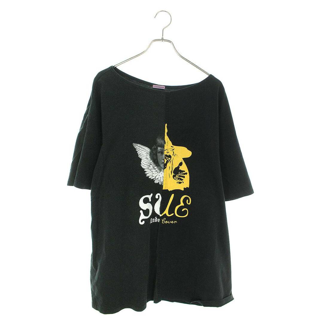 スーアンダーカバー  SUR1803 ドッキングデザインTシャツ レディース FREE