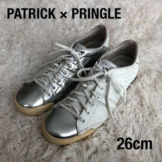 パトリック(PATRICK)のPATRICK×PRINGLE　パトリックスニーカー　シルバーホワイト41(スニーカー)