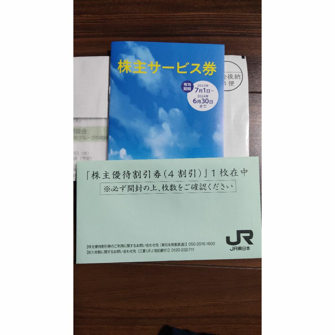 JR東日本株主優待割引券