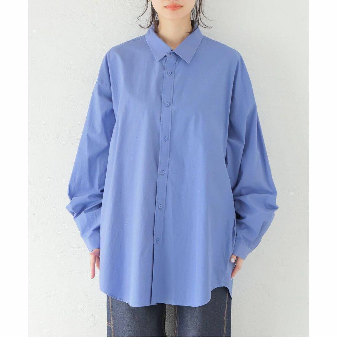 ATON SHRINK BROAD OVERSIZED SHIRT　エイトン　0