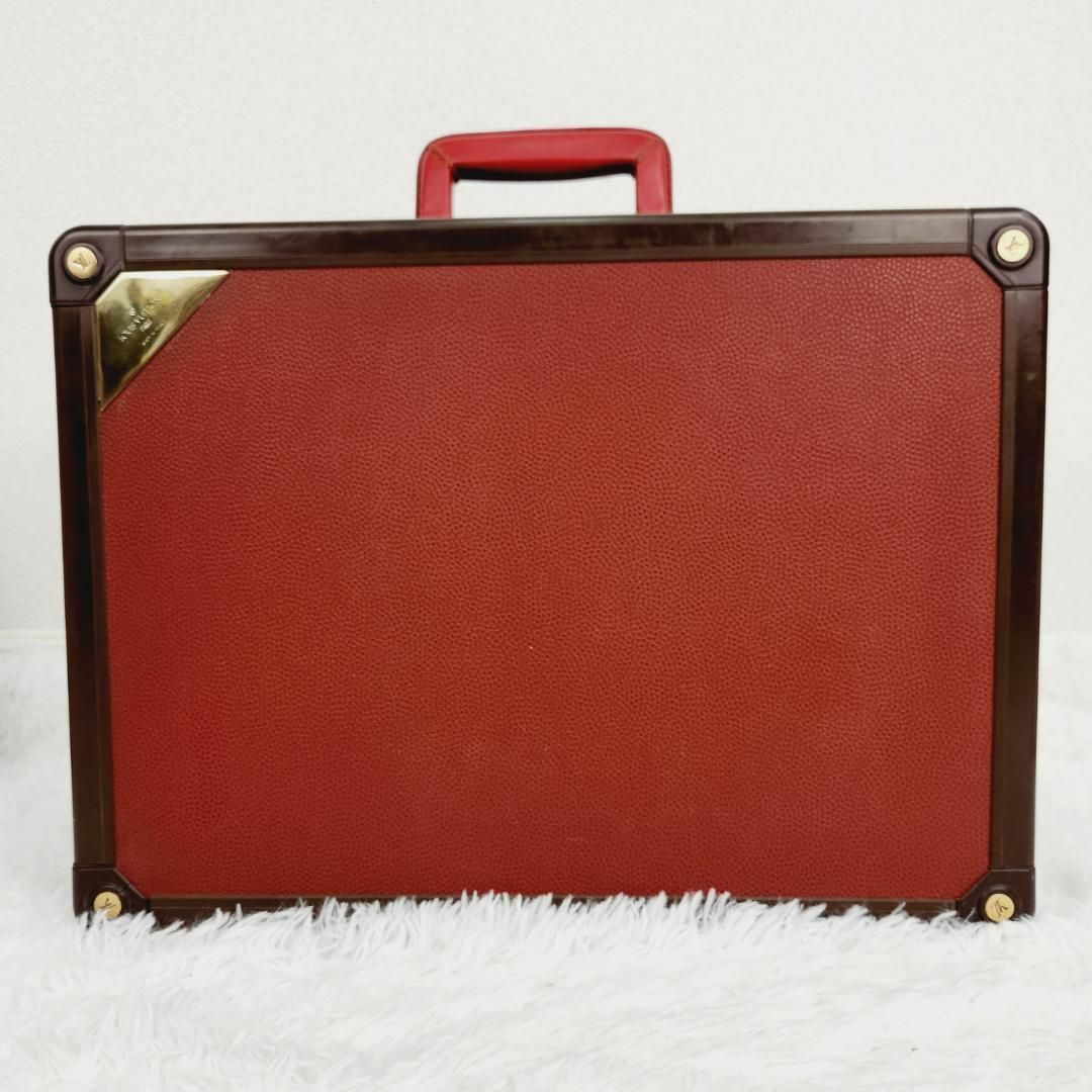 スーツケース/キャリーバッグルイヴィトン チャレンジライン アルゼール50 アタッシュケーストラベルケース赤