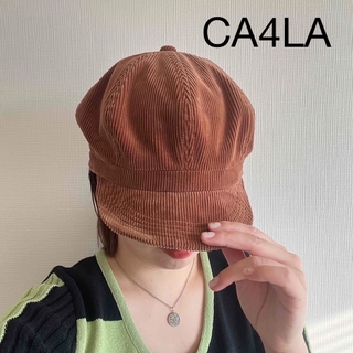 カシラ(CA4LA)のCA4LA コーデュロイ帽子　キャスケット(キャスケット)