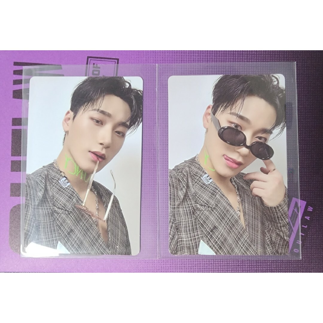 ATEEZ チェ・サン トレカ アチズ おちゃめ 2枚入り ATEEZ チェ・サン トレカ アチズ おちゃめ 2枚入り