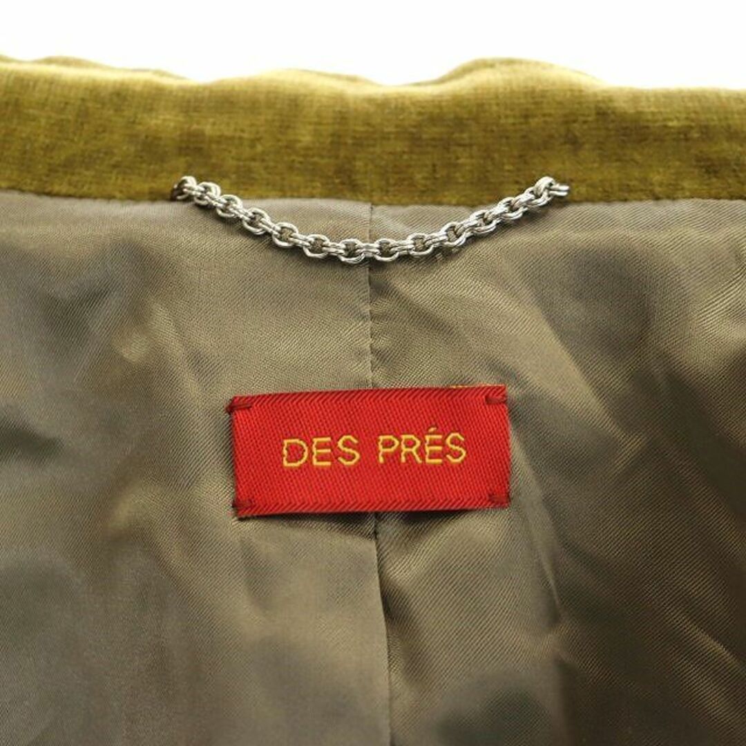 DES PRES(デプレ)のデプレ トゥモローランド リネン混ベロアジャケット テーラードジャケット 背抜き レディースのジャケット/アウター(その他)の商品写真