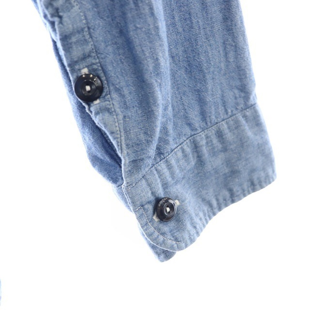 MADISONBLUE(マディソンブルー)のマディソンブルー デニム ハンプトンシャツ 長袖 01 ライトブルー レディースのトップス(シャツ/ブラウス(長袖/七分))の商品写真