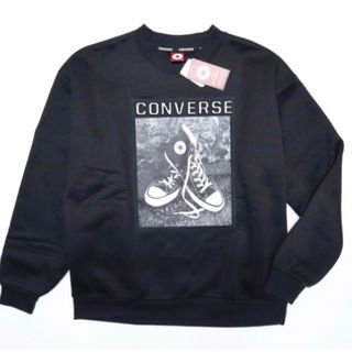 コンバース(CONVERSE)の【CONVERSE／コンバース】裏フリース 3Dプリントスウェット・XLブラック(スウェット)