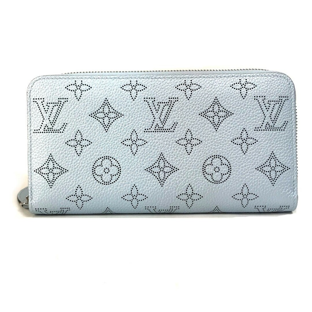 LOUIS VUITTON(ルイヴィトン)のルイヴィトン LOUIS VUITTON ジッピーウォレット M82197 モノグラムマヒナ ラウンドファスナー 長財布 モノグラムマヒナ ブルー 美品 レディースのファッション小物(財布)の商品写真