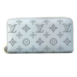 ルイヴィトン(LOUIS VUITTON)のルイヴィトン LOUIS VUITTON ジッピーウォレット M82197 モノグラムマヒナ ラウンドファスナー 長財布 モノグラムマヒナ ブルー 美品(財布)