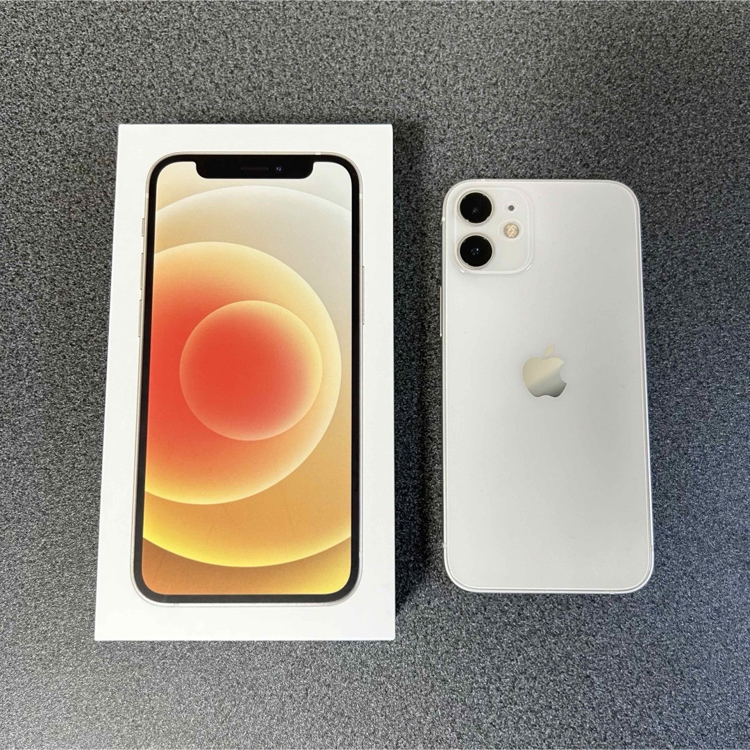 iPhone - iPhone 12 mini ホワイト 128GB 本体 美品 箱ありの通販 by m