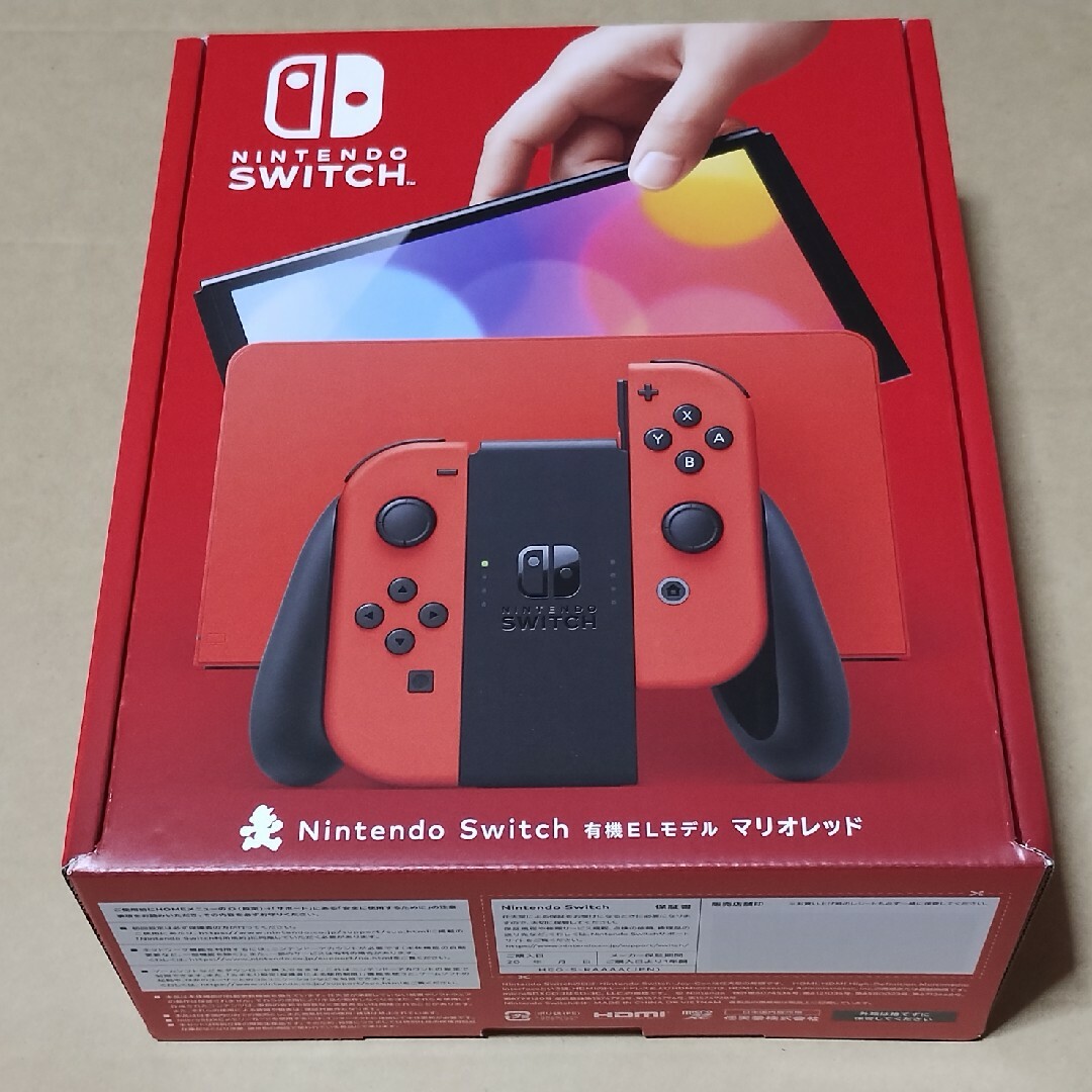 ニンテンドースイッチ 有機ELモデル マリオレッド 新品未開封-