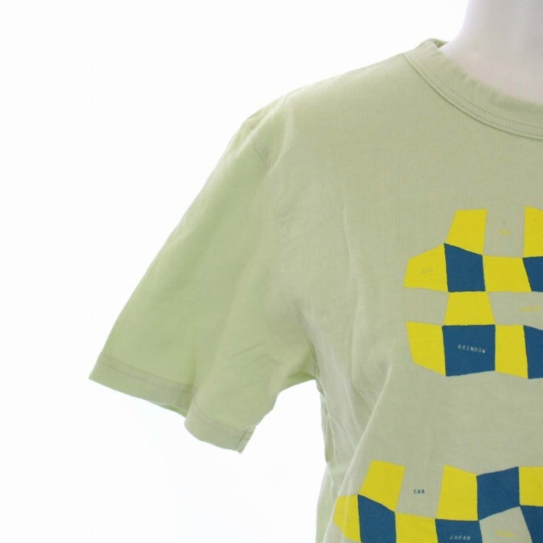 mina perhonen(ミナペルホネン)のミナペルホネン Tシャツ カットソー 半袖 クルーネック S 黄緑 レディースのトップス(Tシャツ(半袖/袖なし))の商品写真