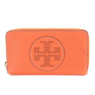 トリーバーチ(Tory Burch)のトリーバーチ TORY BURCH 長財布 ラウンドファスナー レザー オレンジ(財布)