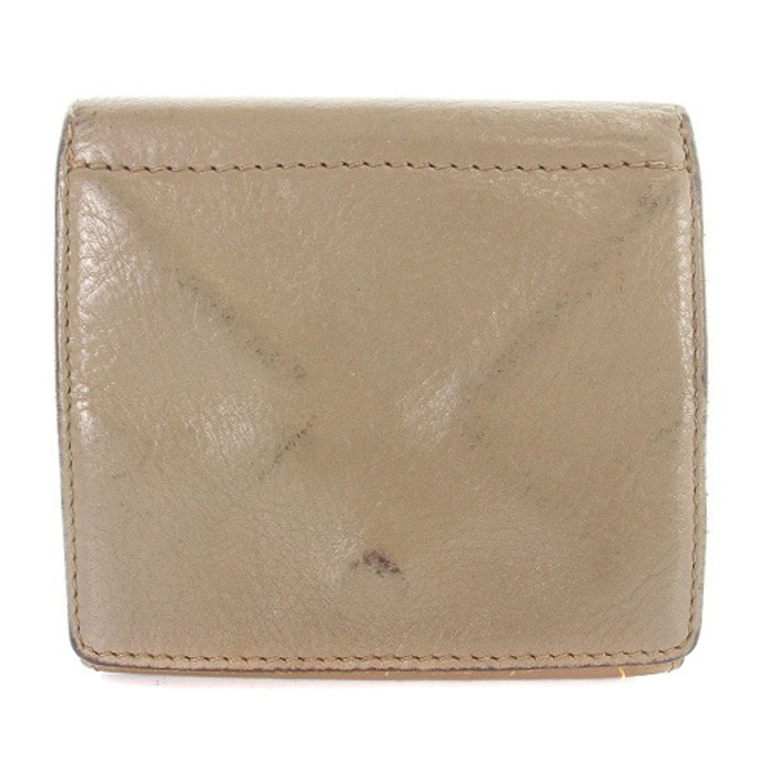IL BISONTE(イルビゾンテ)のイルビゾンテ 三つ折り財布 レザー 茶色 レディースのファッション小物(財布)の商品写真