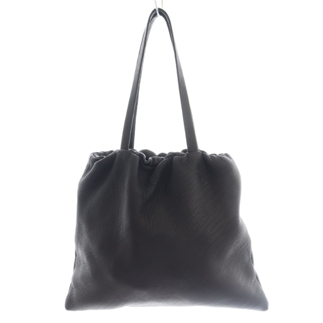 アエタ ELASTIC TOTE M トートバッグ ハンドバッグ レザー 黒