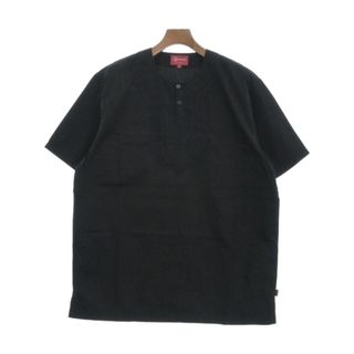 Supreme 即完 2-Tone S/S Henley Black 黒 L