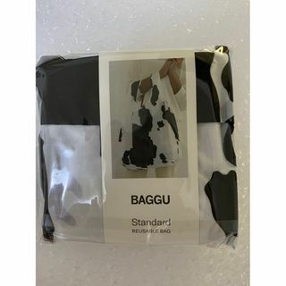 BAGGU standard バグー Cow 牛　白黒　カウ(エコバッグ)