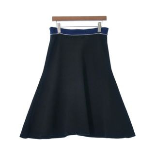 MARNI マルニ ひざ丈スカート 40(M位) 黒x白x緑系