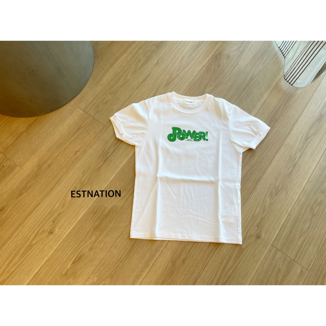 ESTNATION(エストネーション)のESTNATION ロゴカットソー レディースのトップス(Tシャツ(半袖/袖なし))の商品写真