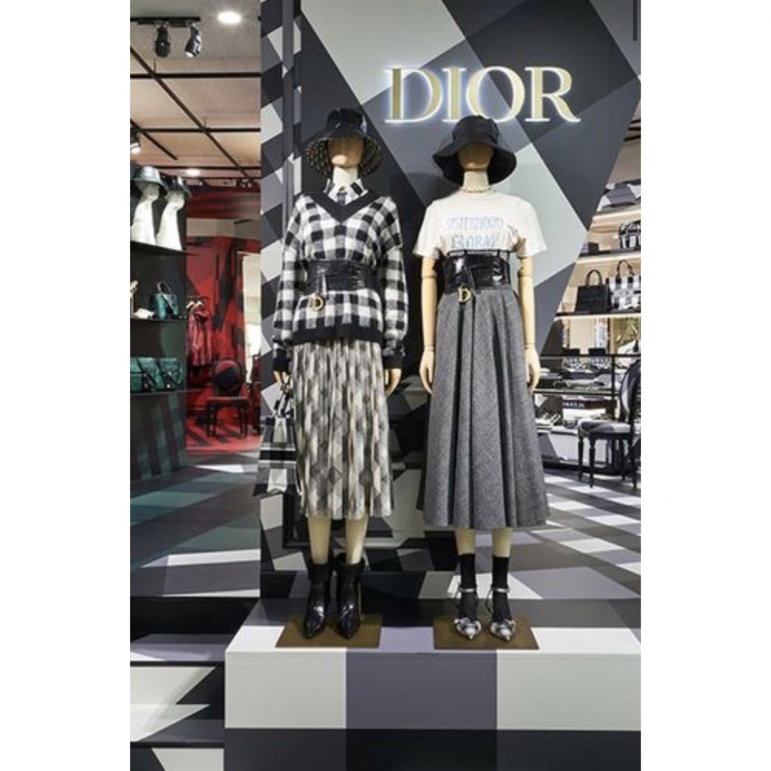 dior ♡ チェックプリーツスカート 4