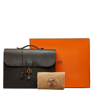 エルメス(Hermes)のエルメス サックアデペッシュ38 ビジネスバッグ ブリーフケース 書類カバン アルデンヌ メンズ HERMES 【222-22130】(ビジネスバッグ)