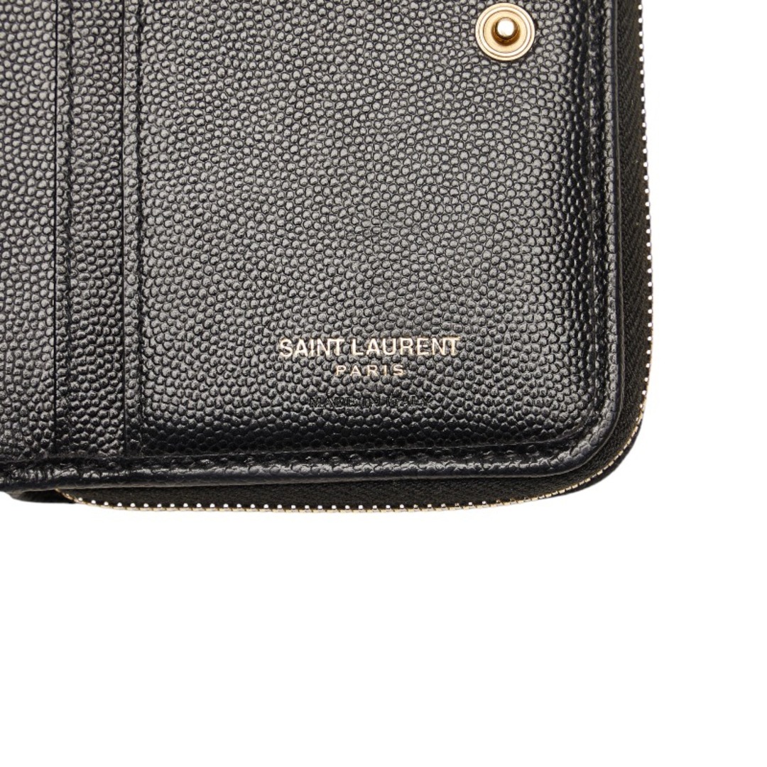 サンローラン YSLロゴ Vステッチ キルティング ゴールド金具 二つ折り財布 GUE403723 レザー レディース SAINT LAURENT 【1-0122525】 サンローラン YSLロゴ キルティング 二つ折り財布 レザー レディース SAINT LAURENT 【1-0105040】