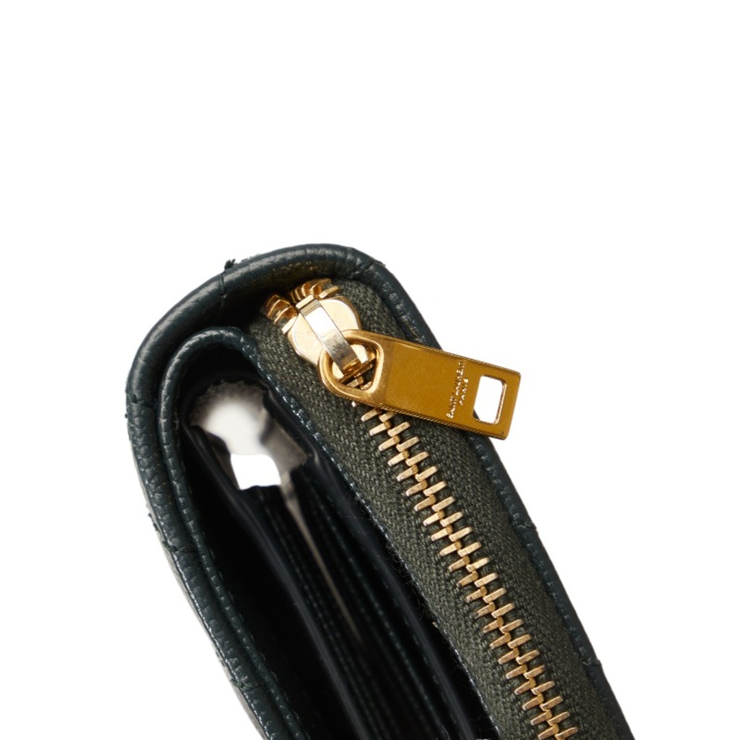 サンローラン YSLロゴ Vステッチ キルティング ゴールド金具 二つ折り財布 GUE403723 レザー レディース SAINT LAURENT 【1-0122526】 サンローラン YSLロゴ キルティング 二つ折り財布 レザー レディース SAINT LAURENT 【1-0105040】