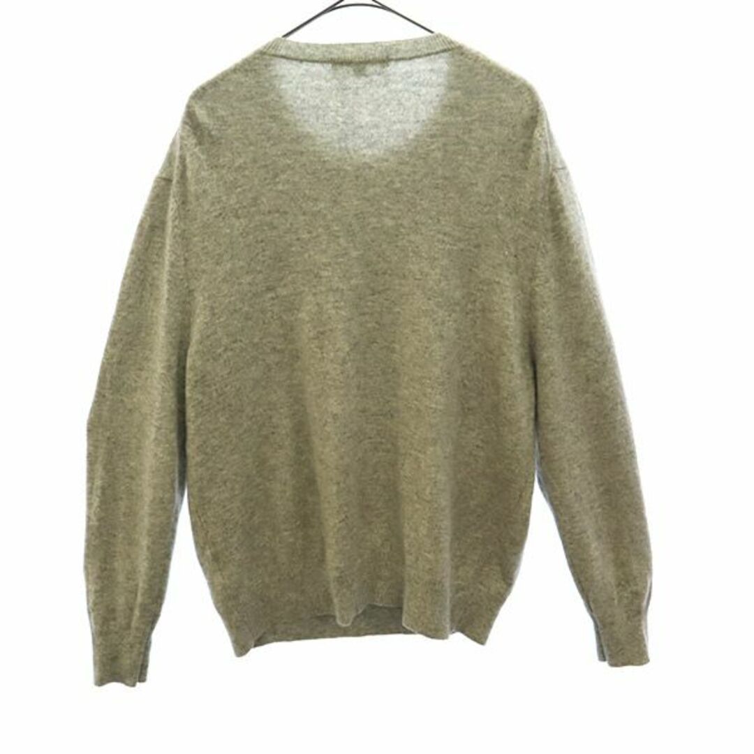 ユニクロ 長袖 カシミヤ100% ニット XL グレー UNIQLO クルーネック セーター レディース 古着 【231025】